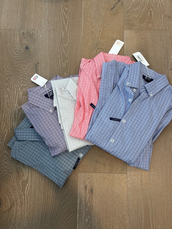 Cutter & Buck Other - ALL NWT Long Sleeve Cutter & Buck Windowpane Check Button-Down Shirt